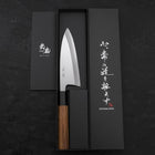 Deba AUS-10 Polished Buffalo Teak Handle 150mm (5.9”)-[Musashi]-[Japanese-Kitchen-Knives]