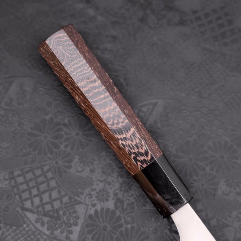 Deba AUS-10 Polished Buffalo Wenge Handle 180mm (7”)-[Musashi]-[Japanese-Kitchen-Knives]
