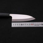 Deba AUS-8 Polished Dark Blue Urushi Handle 120mm (4.7”)-[Musashi]-[Japanese-Kitchen-Knives]