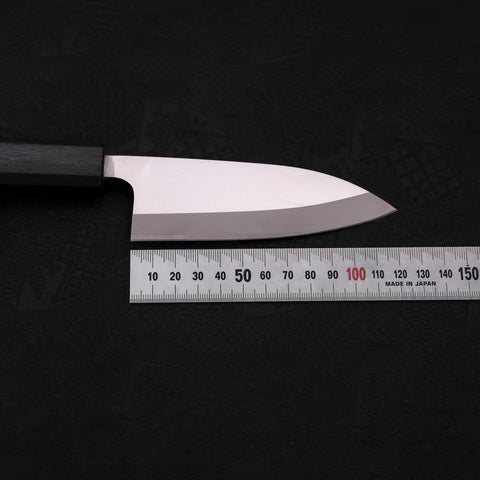 Deba AUS-8 Polished Dark Blue Urushi Handle 120mm (4.7”)-[Musashi]-[Japanese-Kitchen-Knives]