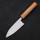 Deba AUS-8 Polished Oak Handle 120mm (4.7”)-[Musashi]-[Japanese-Kitchen-Knives]