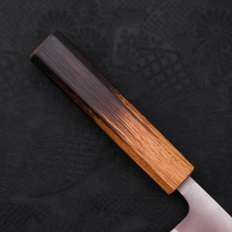 Deba AUS-8 Polished Yaki-Urushi Handle 120mm (4.7”)-[Musashi]-[Japanese-Kitchen-Knives]