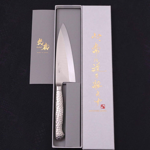 Deba All-Stainless Pure-Molybdenum 135mm (5.3”)-[Musashi]-[Japanese-Kitchen-Knives]