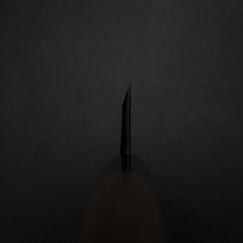 Deba Blue Steel #1 Kasumi Buffalo Teak Handle 135mm (5.3”)-[Musashi]-[Japanese-Kitchen-Knives]