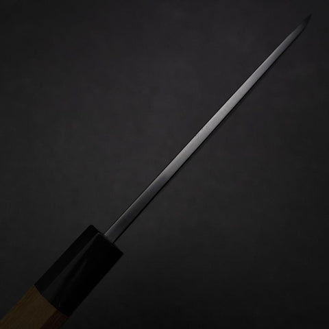 Deba Blue Steel #1 Kasumi Buffalo Teak Handle 135mm (5.3”)-[Musashi]-[Japanese-Kitchen-Knives]