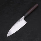 Deba Blue Steel #2 Damascus Shitan Handle 150mm (5.9”)-[Musashi]-[Japanese-Kitchen-Knives]