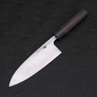 Deba Blue Steel #2 Damascus Shitan Handle 180mm (7”)-[Musashi]-[Japanese-Kitchen-Knives]