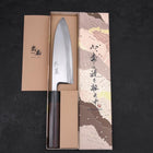 Deba Blue Steel #2 Damascus Shitan Handle 180mm (7”)-[Musashi]-[Japanese-Kitchen-Knives]