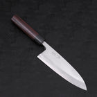 Deba Blue Steel #2 Damascus Shitan Handle 180mm (7”)-[Musashi]-[Japanese-Kitchen-Knives]