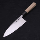 Deba Blue Steel #2 Kasumi Buffalo Magnolia Handle 165mm (6.5”)-[Musashi]-[Japanese-Kitchen-Knives]