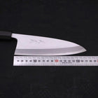 Deba Blue Steel #2 Kasumi Buffalo Magnolia Handle 165mm (6.5”)-[Musashi]-[Japanese-Kitchen-Knives]