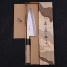 Deba Blue Steel #2 Kasumi Buffalo Magnolia Handle 165mm (6.5”)-[Musashi]-[Japanese-Kitchen-Knives]