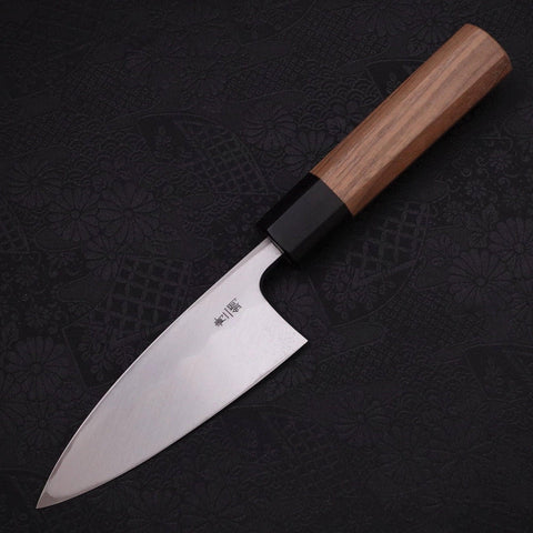 Deba Blue Steel #2 Kasumi Walnut Handle 120mm (4.7”)-[Musashi]-[Japanese-Kitchen-Knives]