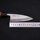 Deba Blue Steel #2 Kasumi Walnut Handle 120mm (4.7”)-[Musashi]-[Japanese-Kitchen-Knives]