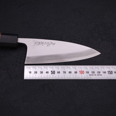 Deba Blue Steel #2 Kasumi Walnut Handle 135mm (5.3”)-[Musashi]-[Japanese-Kitchen-Knives]