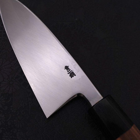 Deba Blue Steel #2 Kasumi Walnut Handle 150mm (5.9”)-[Musashi]-[Japanese-Kitchen-Knives]