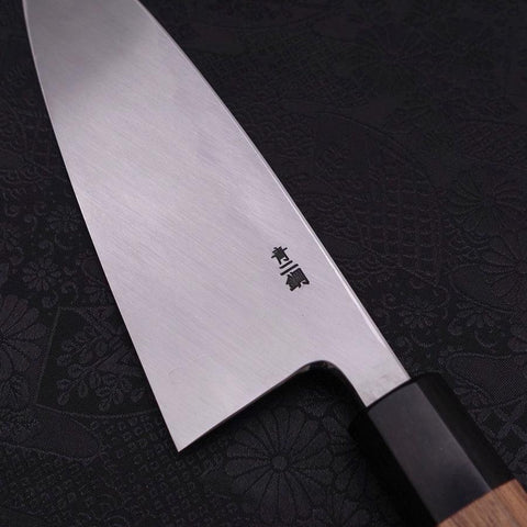 Deba Blue Steel #2 Kasumi Walnut Handle 180mm (7”)-[Musashi]-[Japanese-Kitchen-Knives]