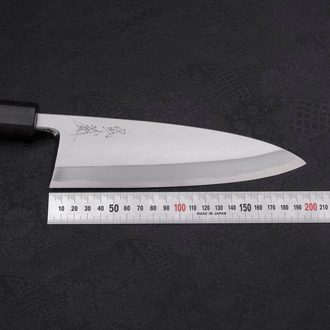 Deba Blue Steel #2 Kasumi Walnut Handle 195mm (7.7”)-[Musashi]-[Japanese-Kitchen-Knives]