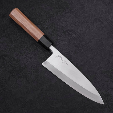 Deba Blue Steel #2 Kasumi Walnut Handle 195mm (7.7”)-[Musashi]-[Japanese-Kitchen-Knives]