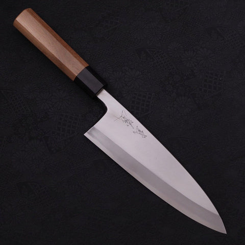 Deba Blue Steel #2 Kasumi Walnut Handle 210mm (8.3”)-[Musashi]-[Japanese-Kitchen-Knives]