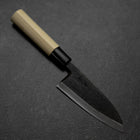 Deba Blue Steel #2 Kurouchi Magnolia Handle 120mm (4.7”)-[Musashi]-[Japanese-Kitchen-Knives]