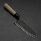Deba Blue Steel #2 Kurouchi Magnolia Handle 165mm (6.5”)-[Musashi]-[Japanese-Kitchen-Knives]