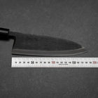 Deba Blue Steel #2 Kurouchi Magnolia Handle 180mm (7”)-[Musashi]-[Japanese-Kitchen-Knives]