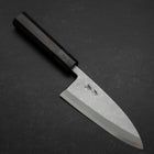 Deba Blue Steel #2 Suminagashi Buffalo Ebony Handle 150mm (5.9”)-[Musashi]-[Japanese-Kitchen-Knives]
