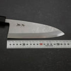 Deba Blue Steel #2 Suminagashi Buffalo Ebony Handle 165mm (6.5”)-[Musashi]-[Japanese-Kitchen-Knives]