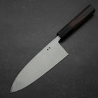 Deba Blue Steel #2 Suminagashi Buffalo Ebony Handle 180mm (7”)-[Musashi]-[Japanese-Kitchen-Knives]