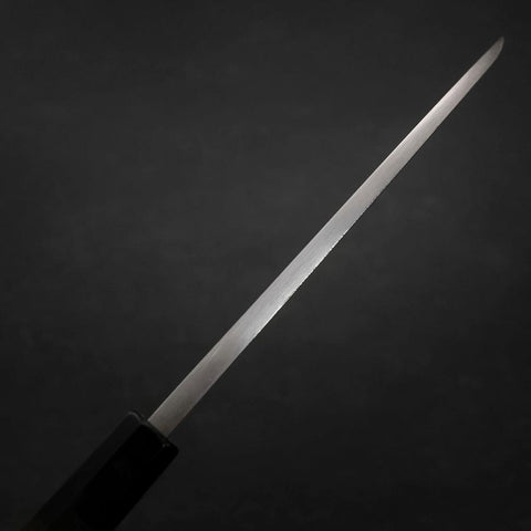 Deba Blue Steel #2 Suminagashi Buffalo Ebony Handle 180mm (7”)-[Musashi]-[Japanese-Kitchen-Knives]