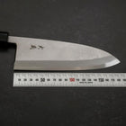 Deba Blue Steel #2 Suminagashi Buffalo Ebony Handle 180mm (7”)-[Musashi]-[Japanese-Kitchen-Knives]