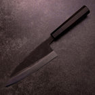 Deba Double Bevel White Steel #2 Kurouchi Buffalo Ebony Handle 165mm (6.5”)-[Musashi]-[Japanese-Kitchen-Knives]