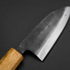 Deba Double Bevel White Steel #2 Kurouchi Oak Handle 105mm (4.1”)-[Musashi]-[Japanese-Kitchen-Knives]