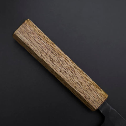 Deba Double Bevel White Steel #2 Kurouchi Oak Handle 105mm (4.1”)-[Musashi]-[Japanese-Kitchen-Knives]