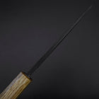Deba Double Bevel White Steel #2 Kurouchi Oak Handle 130mm (5.1”)-[Musashi]-[Japanese-Kitchen-Knives]