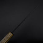 Deba Double Bevel White Steel #2 Kurouchi Oak Handle 150mm (5.9”)-[Musashi]-[Japanese-Kitchen-Knives]