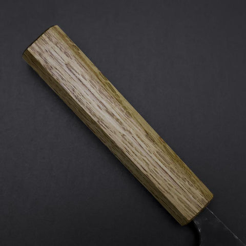 Deba Double Bevel White Steel #2 Kurouchi Oak Handle 150mm (5.9”)-[Musashi]-[Japanese-Kitchen-Knives]