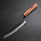 Deba Double Bevel White Steel #2 Kurouchi Oak Handle 180mm (7”)-[Musashi]-[Japanese-Kitchen-Knives]