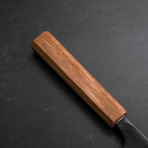 Deba Double Bevel White Steel #2 Kurouchi Oak Handle 180mm (7”)-[Musashi]-[Japanese-Kitchen-Knives]