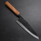 Deba Double Bevel White Steel #2 Kurouchi Oak Handle 180mm (7”)-[Musashi]-[Japanese-Kitchen-Knives]