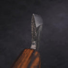Deba Double Bevel White Steel #2 Kurouchi Sumi Urushi Handle 105mm (4.1”)-[Musashi]-[Japanese-Kitchen-Knives]