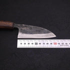 Deba Double Bevel White Steel #2 Kurouchi Sumi Urushi Handle 105mm (4.1”)-[Musashi]-[Japanese-Kitchen-Knives]