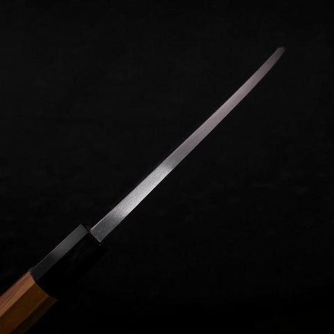 Deba Left Hand AUS-10 Polished Buffalo Teak Handle 165mm (6.5”)-[Musashi]-[Japanese-Kitchen-Knives]