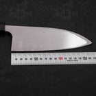 Deba Left Hand AUS-10 Polished Buffalo Teak Handle 165mm (6.5”)-[Musashi]-[Japanese-Kitchen-Knives]