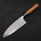 Deba Left Hand AUS-10 Polished Buffalo Teak Handle 180mm (7”)-[Musashi]-[Japanese-Kitchen-Knives]