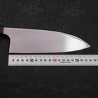 Deba Left Hand AUS-10 Polished Buffalo Teak Handle 180mm (7”)-[Musashi]-[Japanese-Kitchen-Knives]