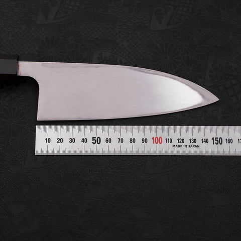 Deba Left Hand AUS-10 Polished Buffalo Wenge Handle 150mm (5.9”)-[Musashi]-[Japanese-Kitchen-Knives]