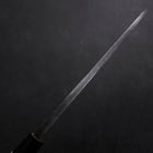 Deba Left Hand White Steel #2 Kurouchi Tsuchime Cherry Handle 180mm (7”)-[Musashi]-[Japanese-Kitchen-Knives]