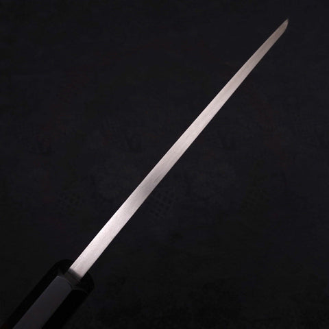 Deba Silver Steel #3 Kasumi Buffalo Ebony Handle 165mm (6.5”)-[Musashi]-[Japanese-Kitchen-Knives]